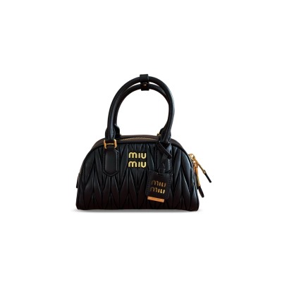 MIU MIU ARCADIE MATELASSÉ NAPPA LEATHER BAG 5BB191 (22*13*10.5cm)